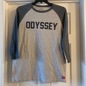Odyssey grey baseball tshirt